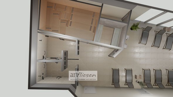 Modell Umbau Wellnessbereich