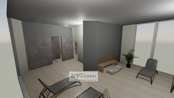 Modell Umbau Wellnessbereich